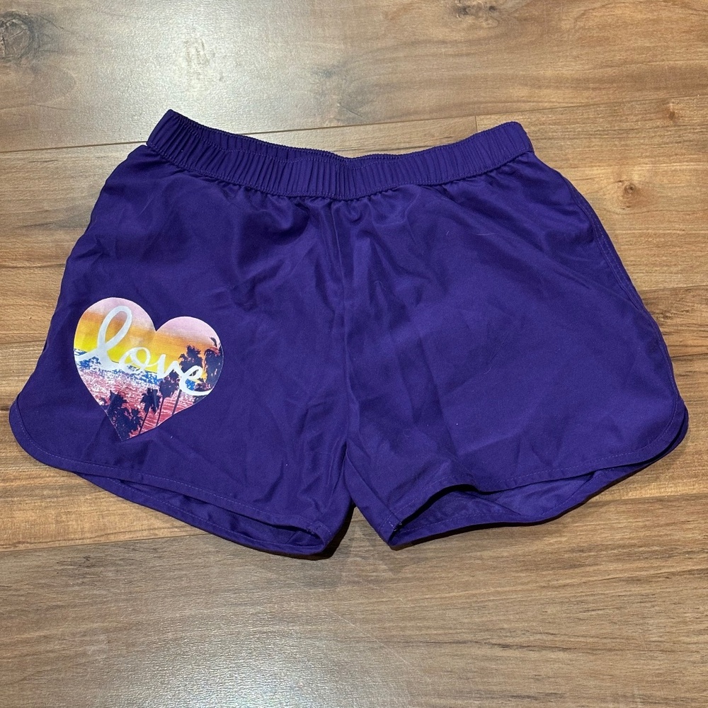EUC Land’s End “Love” beach heart swim trunks - 10-12